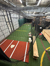 Training view across both cages